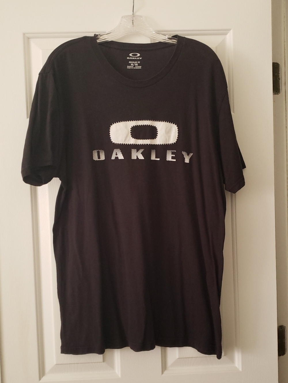 Oakley Black Tee with White Logo Graphic